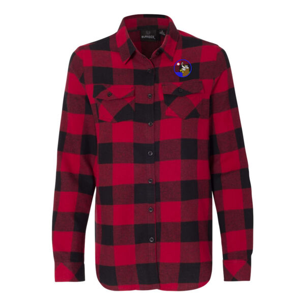 Burnside - Women's Yarn-Dyed Long Sleeve Flannel Shirt - Embroidered Logo Thumbnail