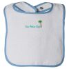 Infant Contrast Trim Terry Bib Thumbnail