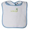 Infant Contrast Trim Terry Bib Thumbnail